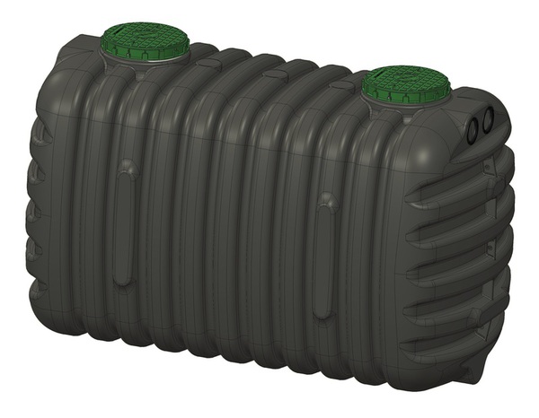 Fosse toutes eaux 3000 L avec couvercle à visser - Garantia - Brico Dépôt