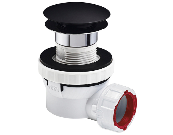 Ensemble lavabo nano 6.7 D32 noir - Wirquin - Brico Dépôt