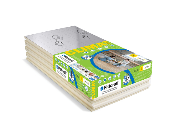 Lot de 4 panneaux d'isolation en polyuréthane - Ép. 82 mm - Recticel - Brico Dépôt