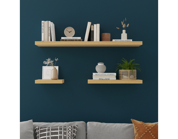 Tablette imitation bois L. 118 cm x P. 23,5 cm - ÉP. 38 mm "Calie" - Cooke and Lewis - Brico Dépôt