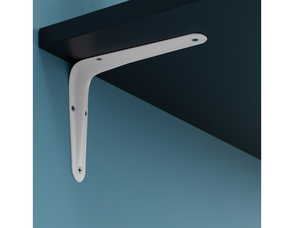Équerre emboutie blanc P. 125 x H. 150 mm - Brico Dépôt
