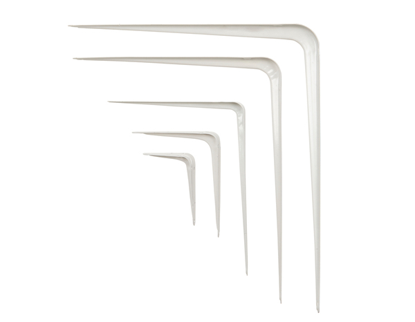 Équerre emboutie blanc P. 75 x H. 100 mm - Brico Dépôt