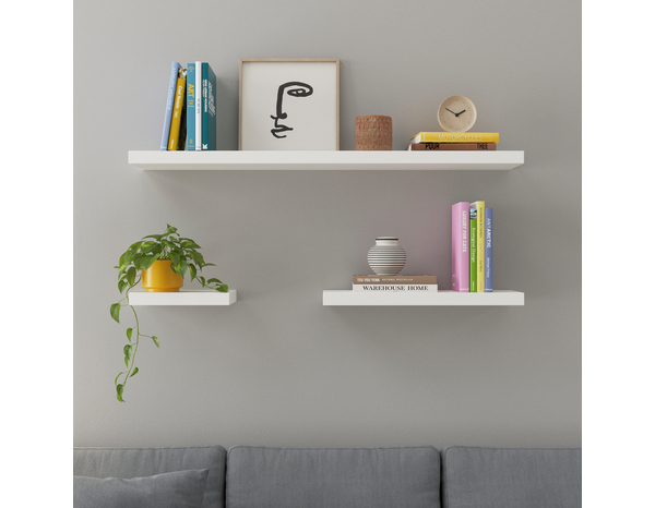 Tablette blanche L. 60 cm x P. 23,5 cm - ÉP. 38 mm "Calie" - Cooke and Lewis - Brico Dépôt