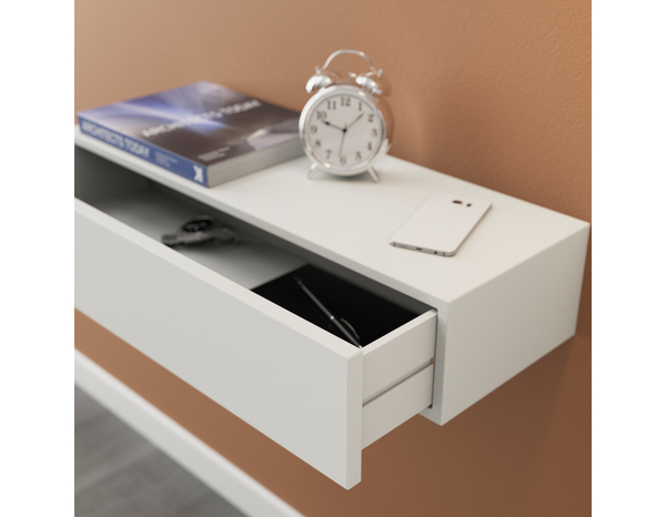 Tablette avec tiroir blanc "Calie" - Cooke and Lewis - Brico Dépôt