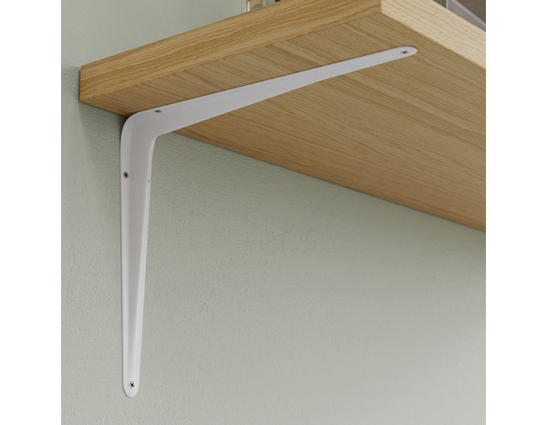 Équerre emboutie blanc P. 300 x H. 350 mm - Brico Dépôt