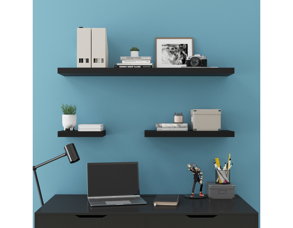 Tablette noire L. 118 cm x P. 23,5 cm - ÉP. 38 mm "Calie" - Cooke and Lewis - Brico Dépôt