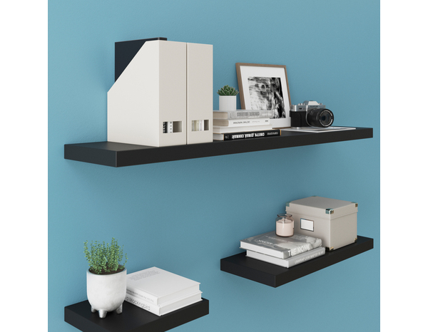 Tablette noire L. 118 cm x P. 23,5 cm - ÉP. 38 mm "Calie" - Cooke and Lewis - Brico Dépôt