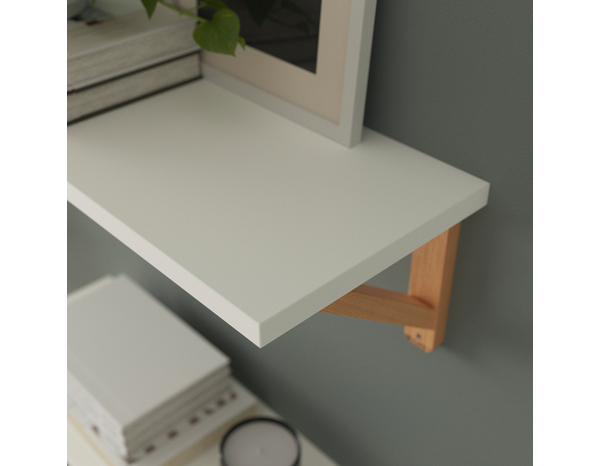 Tablette blanche "Rabella" L. 60 cm x P. 19 cm - ÉP. 18 mm - Cooke and Lewis - Brico Dépôt