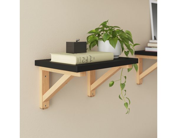 Tablette noire 30 cm x Ep. 18 mm "Rabella" - Cooke and Lewis - Brico Dépôt