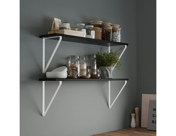 Équerre blanche 20 cm "Clorice" - Cooke and Lewis - Brico Dépôt