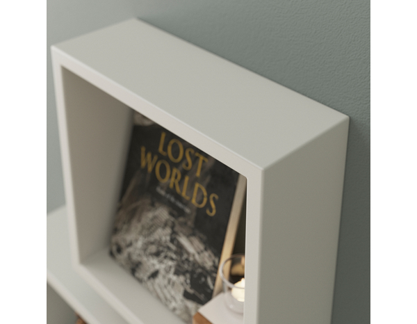 Lot de 3 cubes blanc 30 cm "Rabella" - Cooke and Lewis - Brico Dépôt