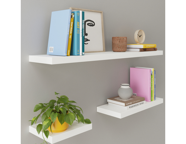 Tablette blanche L. 118 cm x P. 23,5 cm - ÉP. 38 mm "Calie" - Cooke and Lewis - Brico Dépôt