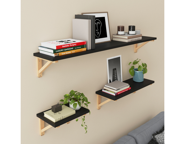 Tablette noire 118 cm x Ep. 18 mm "Rabella" - Cooke and Lewis - Brico Dépôt