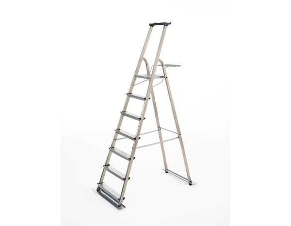 Escabeau de jardin en aluminium 7 marches - Escalux - Brico Dépôt