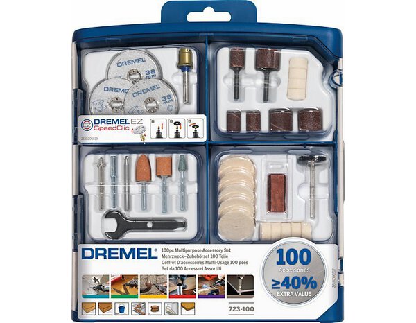 Coffret de 100 accessoires multi-usage - Dremel - Brico Dépôt