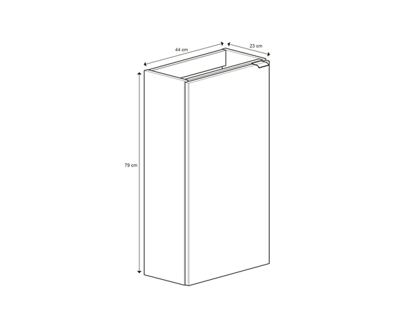 Lave main à poser noir mat "Idalie" L. 44 x H. 79 x P. 23 cm - Cooke and Lewis - Brico Dépôt