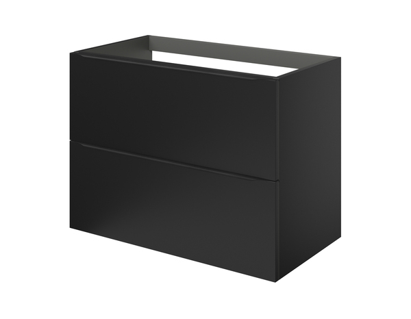 Meuble sous vasque à suspendre noir mat "Idalie"  L. 80 x H. 60 x P. 45 cm - Cooke and Lewis - Brico Dépôt