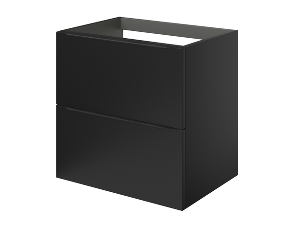 Meuble sous vasque à suspendre noir mat "Idalie"  L. 60 x H. 60 x P. 45 cm - Cooke and Lewis - Brico Dépôt