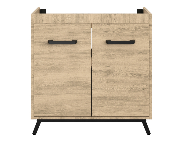 Meuble sous vasque bois "Ladoga"  L. 80 x H. 81 x P. 36 cm - Cooke and Lewis - Brico Dépôt