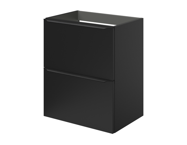 Meuble sous vasque à suspendre noir mat "Idalie" L. 50 x H. 60 x P. 36 cm - Cooke and Lewis - Brico Dépôt