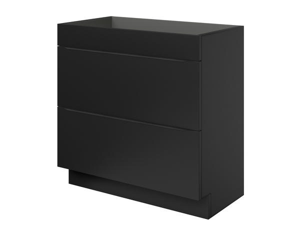 Meuble sous vasque à poser noir mat "Idalie" L. 80 x H. 82 x P. 45 cm - Cooke and Lewis - Brico Dépôt