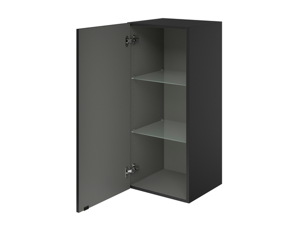 Rangement mural noir mat "Idalie" L. 40 x H. 90 x P. 36 cm - Cooke and Lewis - Brico Dépôt