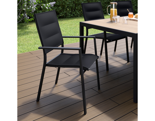 Fauteuil aluminium "Asara" - Marque BLOOMA - Brico Dépôt