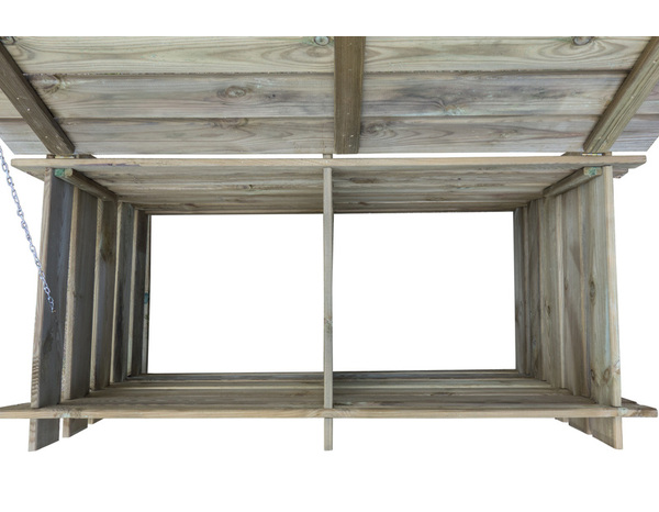 Composteur double en pin 390 L - L. 116 x l. 58 x H. 55 cm. - Brico Dépôt