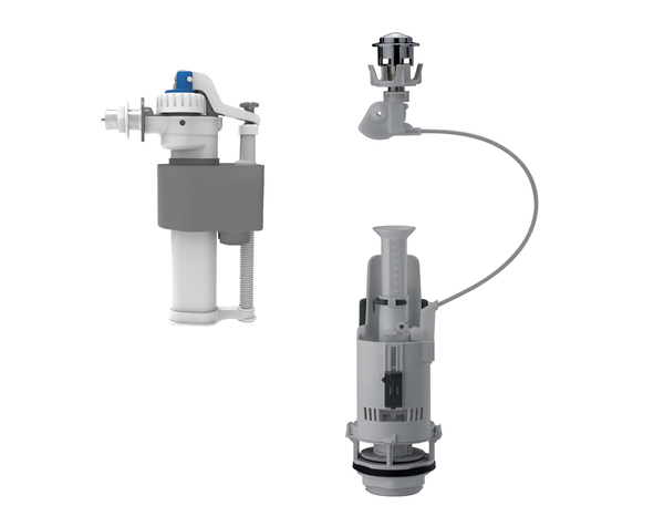 Robinet + mécanisme à câble double poussoir - Brico Dépôt