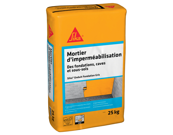 Mortier d'imperméabilisation 25 KG - Sika - Brico Dépôt