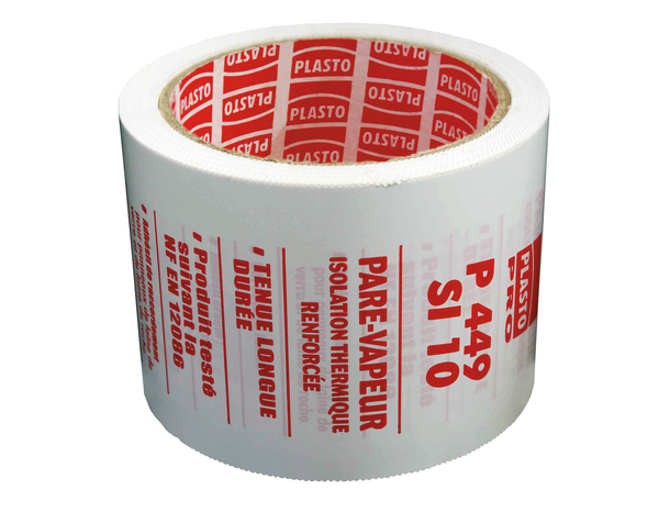 Raccord adhésif pour laine de verre/roche 66 x 75 mm - Plasto - Brico Dépôt