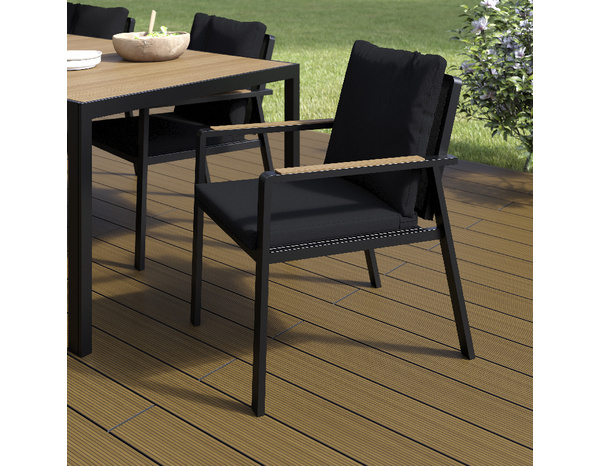 Fauteuil avec coussins "Asara" - Marque BLOOMA - Brico Dépôt