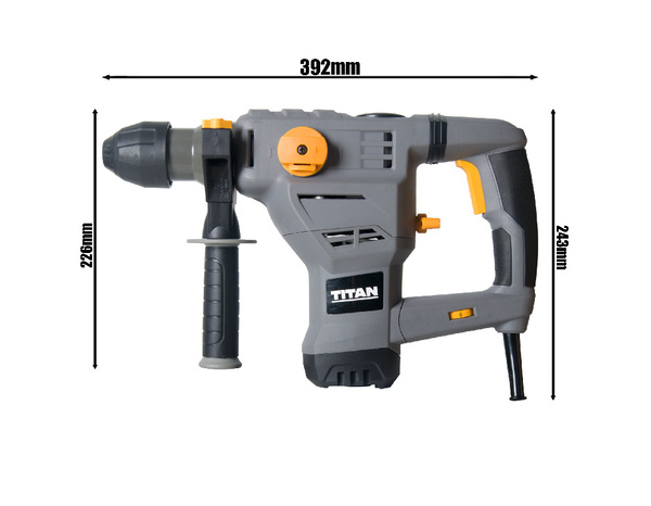 Marteau perforateur 1250 W SDS + accessoires - Titan - Brico Dépôt