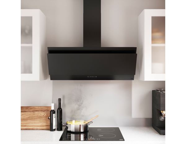 Hotte inclinée "Link" noire - 90 cm - Cooke and Lewis - Brico Dépôt