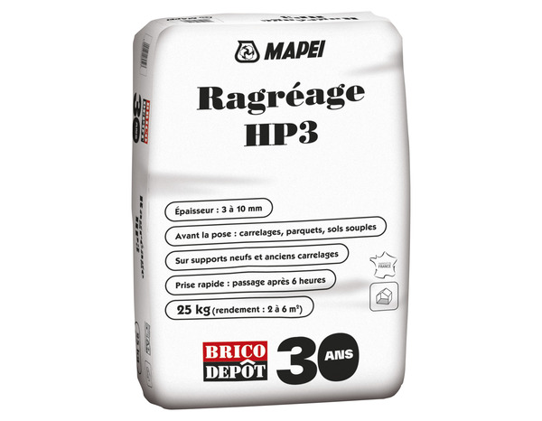 Ragréage HP3 intérieur autolissant - sac de 25 kg - Mapei - Brico Dépôt