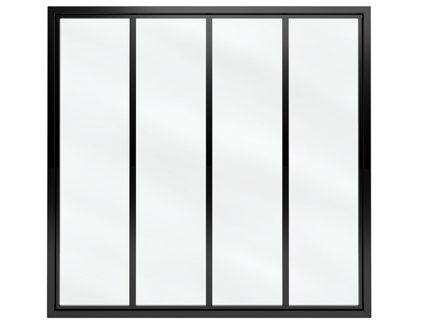 Verrière noire 4 panneaux vitrage "Opale" - Brico Dépôt