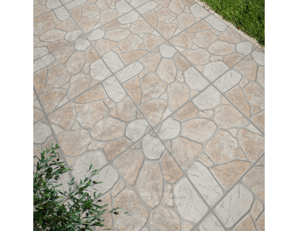 Carrelage de sol extérieur "Searocca" beige - l. 30,38 x L. 30,38 cm - Brico Dépôt