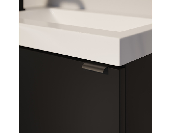 Lave main à suspendre noir mat "Idalie" L. 44 x H. 55 x P. 23 cm - Cooke and Lewis - Brico Dépôt