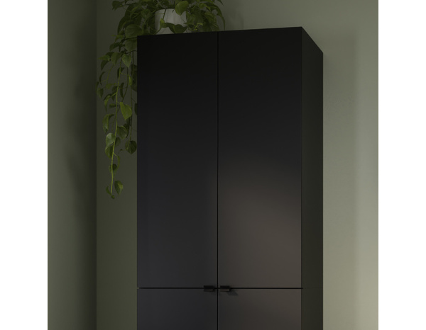 Rangement mural noir mat "Idalie"  L. 60 x H. 90 x P. 36 cm - Cooke and Lewis - Brico Dépôt