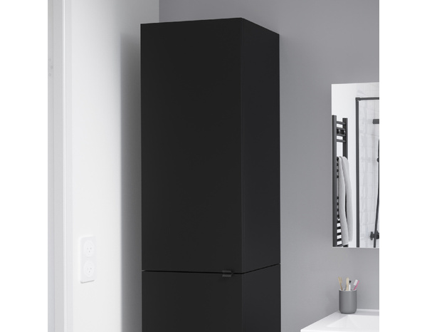 Rangement mural noir mat "Idalie" L. 40 x H. 90 x P. 36 cm - Cooke and Lewis - Brico Dépôt