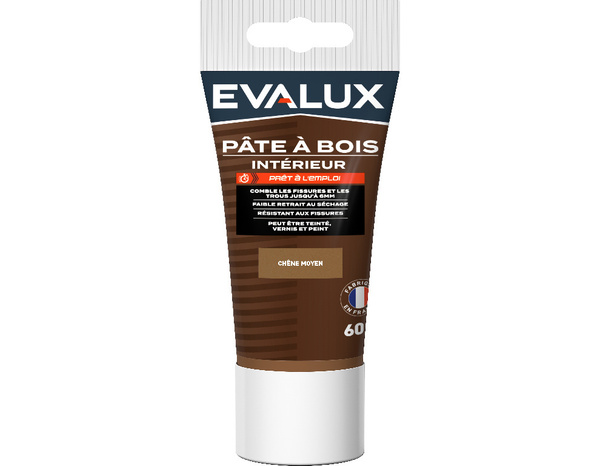 Pâte à bois chêne moyen 60g - Evalux - Brico Dépôt
