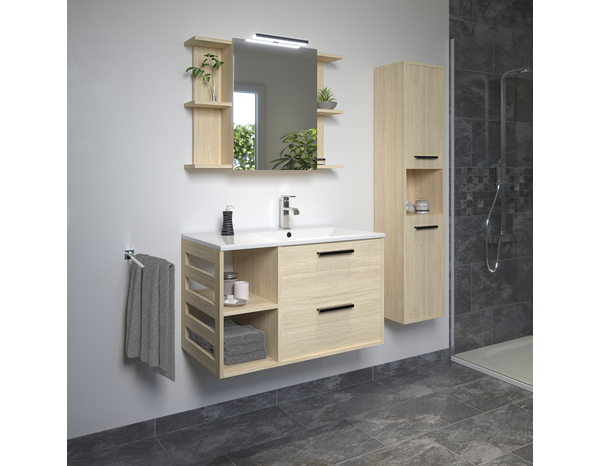 Mitigeur lavabo chromé "Ayaz" - H. 15,5 cm - Brico Dépôt