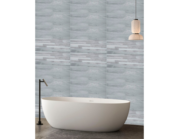 Faïence "Wood" décor assorti  - 20 x 50 cm, Ep. 9,5 cm - Brico Dépôt