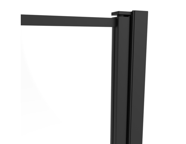 Pare-baignoire noir mat - L.80 X H.140 EP.6 MM - Cooke and Lewis - Brico Dépôt