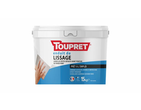 Enduit de lissage en pâte 15 kg - Toupret - Brico Dépôt