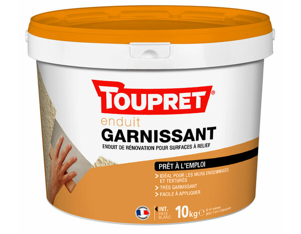 Enduit garnissant en pâte 10 kg - Toupret - Brico Dépôt