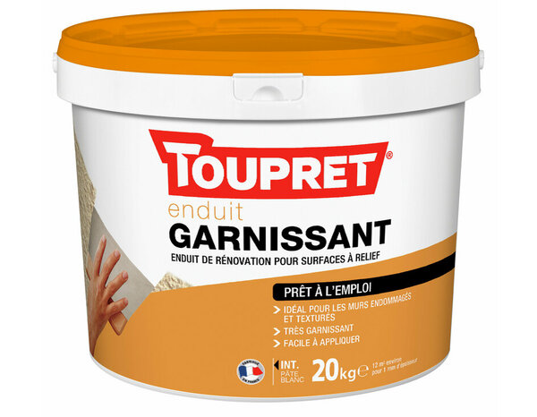 Enduit garnissant en pâte 20 kg - Toupret - Brico Dépôt