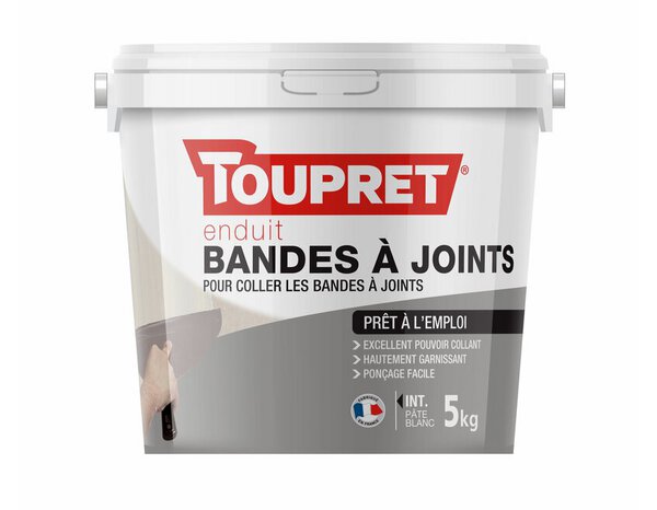 Enduit de bandes à joints en pâte - seau de 5 kg - Toupret - Brico Dépôt