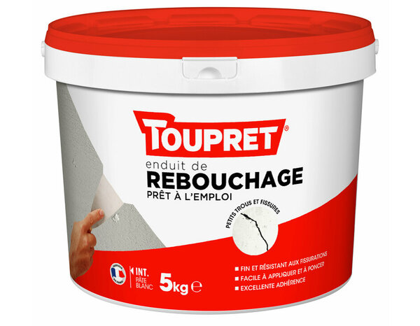 Enduit de rebouchage en pâte 5 kg - Toupret - Brico Dépôt