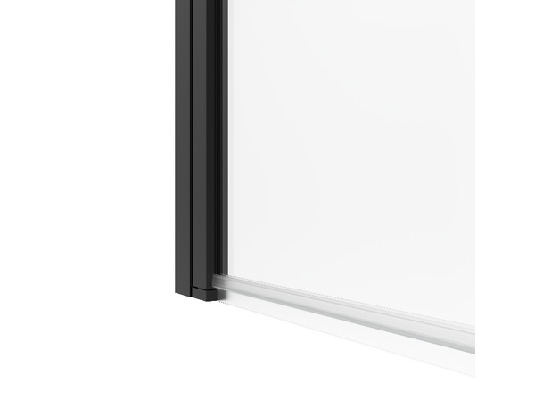 Pare baignoire "Calera" pivotant 5 mm noir - Cooke and Lewis - Brico Dépôt